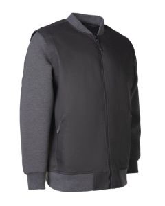 Forcefield Canvas Baseball Jacket with Flannel Plaid Lining 