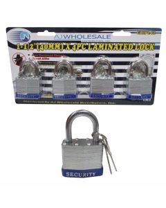 4-pack 1-1/2-inch Keyed-Alike Padlocks