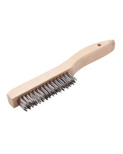 Wire Brush with Wood Handle