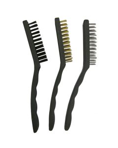 3-piece 9-inch Shoe Wire Brush