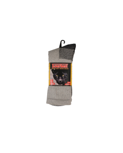 Work Socks Black with Grey Bottom