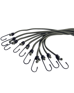 10 Pack  24” Bungee Cord Camo 