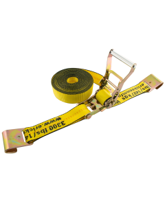 2″ x 27′ – 10,000 lb. Ratchet Strap with Flat Hooks