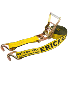 2″ x 27′ – 10,000 lb. Ratchet Strap with Double J-Hooks