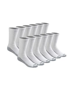 Dickies 6-Pack White/ Grey Crew Work Sock