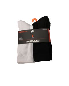  Head  8-Pack Men's Crew Socks Black/White