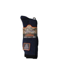 2-Pack Realtree Men's Crew Socks Blue