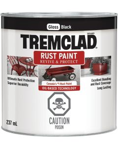 Tremclad 237ml Rust Preventative Paint Gloss Black