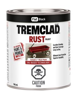 Tremclad 946ml Rust Preventative Paint Flat Black 