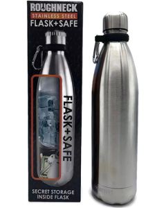 18oz Stainless Steel Flask w/ Safe