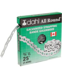Dahl 24G 3/4" x 25' Galvanized Pipe Strapping