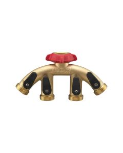4-Way Brass Shut-Off Valve