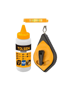 Tolsen 3-Piece 30M Chalk Line Reel Set