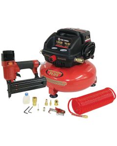 3 GALLON Oil-Free Air Compressor Kit w/ Nailer