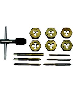 13pc Titanium Tap & Die Set