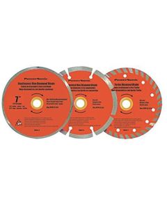 3pc 7" Diamond Saw Blades