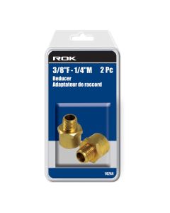 ROK 14244 2pc 3/8"F - 1/4"M Reducer