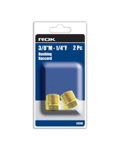 ROK 14248 2pc 3/8"M - 1/4"F Bushing
