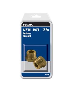 ROK 14250 2pc 1/2"M - 1/4"F Bushing
