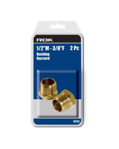 ROK 14252 2pc 1/2"M - 3/8"F Bushing 