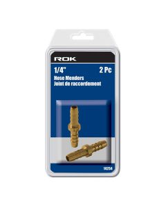 ROK 14254 2pc 1/4" Barbed Hose Mender