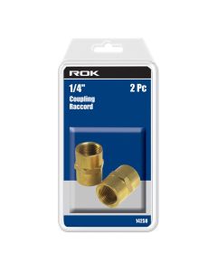 ROK 14258 2pc 1/4"F Coupling