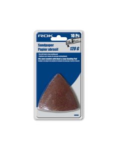 ROK 46840 10pc 120G Triangle Sandpaper
