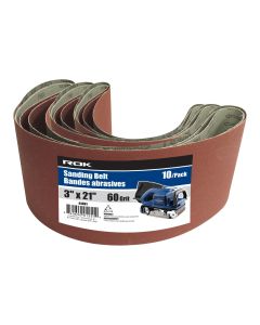 ROK 10pk 3" X 21" Sanding Belt 