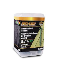 Paulin 350-Piece 8” x 1-1/2” Green Deck Screw
