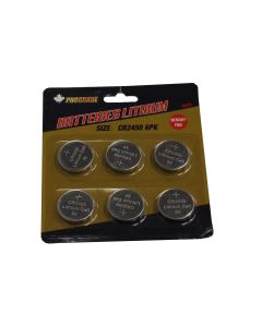 Prograde 6pk CR2450 Batteries Lithium