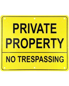 Aluminum Private Property Sign