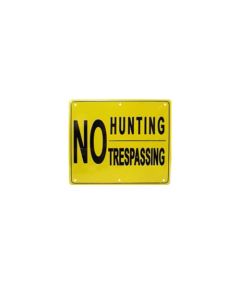 NO HUNTING sign