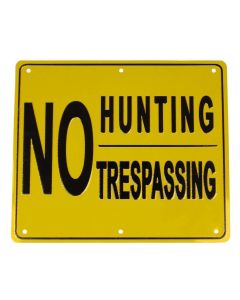 NO TRESPASSING Sign