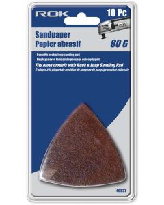 ROK 10pc 60G Triangle Sandpaper