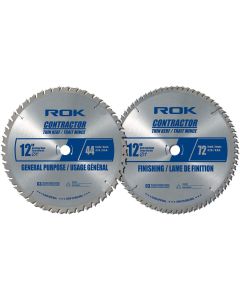 ROK 2pk 12" 44T,72T Saw Blades