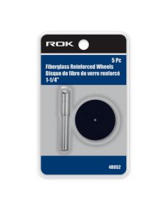 5 PC Reinforced Cut Off Wheel 1-1/4" With Mandrel