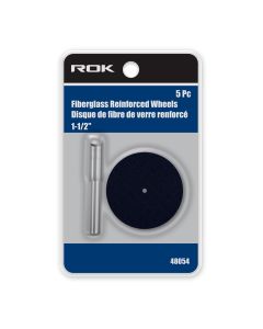 5 PC Reinforced Cut Off Wheel 1-1/2" With Mandrel