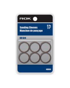 6 PC Sanding Sleeves 1/2" 60 Grit
