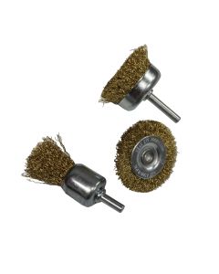 ROK 3pc Drill Wire Brush Set