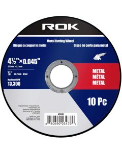 10pk 4-1/2"x.045"x7/8" Metal Flat