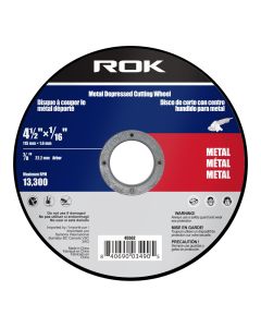 4-1/2" x 1/16" Metal Cut-off Wheel - Depressed