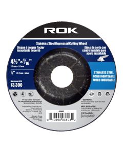 4-1/2" x 1/16" Stainless Steel Cut-off Wheel - Depresse