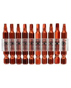 10-piece Screwdriver Bits #2 x 2"