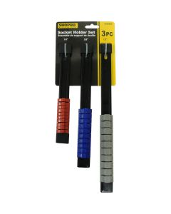 3-Piece Socket Holder Set 1/4", 3/8", 1/2" Drive