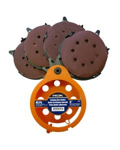 ROK 44695 45pc 5" Sanding Disc & Holder