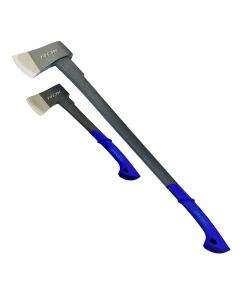 SHOPRO 2pc 1-1/2lb & 2-1/2lb Fiberglass Handle Axe Set