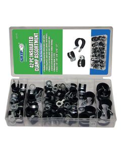 GRIP 43115 42-piece Rubber Insulated Clamps