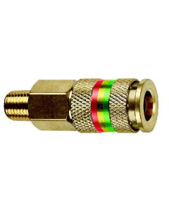 1/4" Brass Combo Coupler (male & female)