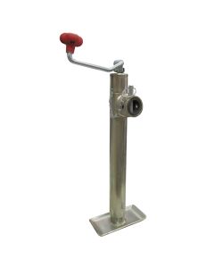 Braber Equipment BE-555 5,000-lb 15-inch Top Wind Zinc Plated Jack 