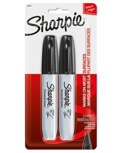 Sharpie 38262PP 2-pack Large Size Tip Permanent Black Marker